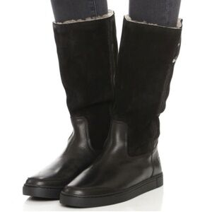 Frye Black Gemma Shearling Boots